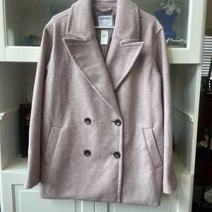 Old Navy Pink Peacoat Wool Blend
